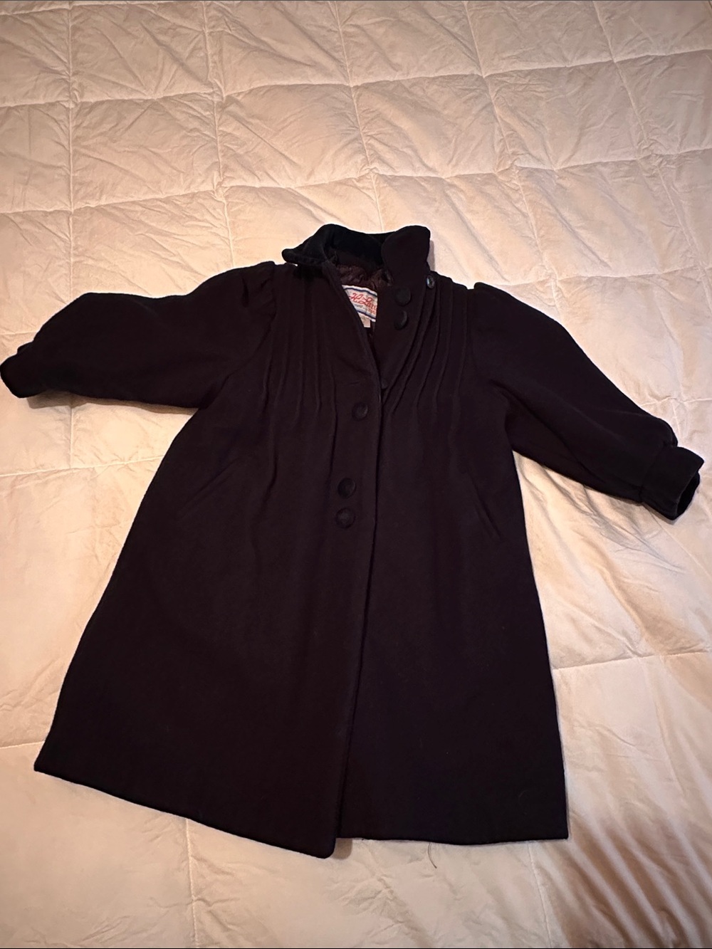 Toddler Vintage Wool Button-Front Coat